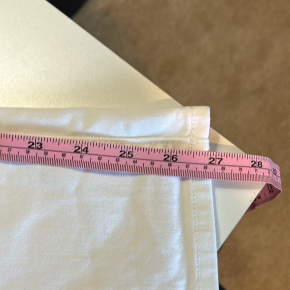 LUCKY BRAND MOLLIE CROP MID RISE WHITE DENIM JEANS SIZE 6/28 - Picture 14 of 15